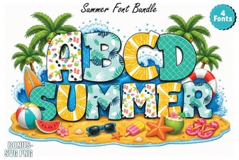 Fresh Summer Fonts for Web & Print Projects