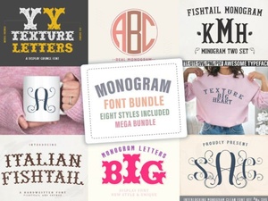 Craft Beautiful Projects with Monogram Bundle Fonts
