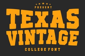 Texas Vintage Fonts for Design & Creative Projects