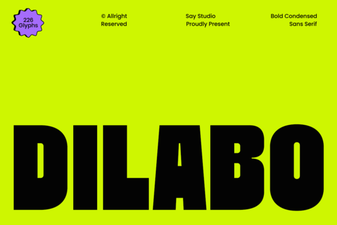 Dilabo Font: Elegant Design for Modern Projects