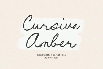 Amber Font: Elegant Cursive for Modern Designs